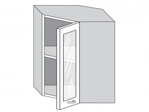 1.60.3у Шкаф настенный (h=720) угловой на 600мм со стекл. дверцей в Коркино - korkino.magazinmebel.ru | фото