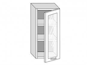 19.40.3 Шкаф настенный (h=913) на 400мм с 1-ой стекл. дверцей в Коркино - korkino.magazinmebel.ru | фото