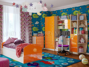 Детская комната Юниор-2 Оранжевый металлик в Коркино - korkino.magazinmebel.ru | фото - изображение 1