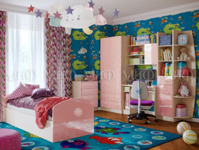 Детская комната Юниор-2 Розовый металлик в Коркино - korkino.magazinmebel.ru | фото