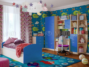 Детская комната Юниор-2 Синий в Коркино - korkino.magazinmebel.ru | фото - изображение 1
