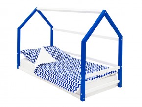 Детская кровать-домик Монтессори Svogen сине-белый в Коркино - korkino.magazinmebel.ru | фото - изображение 1
