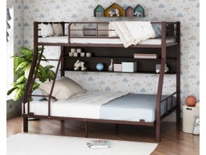 Двухъярусная кровать Гранада-1П 140 коричневый в Коркино - korkino.magazinmebel.ru | фото