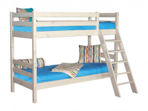 Двухъярусная кровать Соня вариант 10 с наклонной лестницей белая в Коркино - korkino.magazinmebel.ru | фото - изображение 2