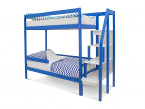 Двухъярусная кровать Svogen с бортиком синий в Коркино - korkino.magazinmebel.ru | фото - изображение 1
