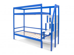Двухъярусная кровать Svogen с бортиком синий в Коркино - korkino.magazinmebel.ru | фото - изображение 2