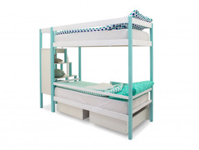 Двухъярусная кровать Svogen с ящиками мятно-белый в Коркино - korkino.magazinmebel.ru | фото - изображение 5