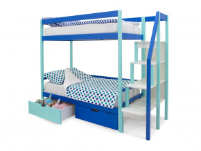 Двухъярусная кровать Svogen с ящиками мятно-синий в Коркино - korkino.magazinmebel.ru | фото - изображение 3