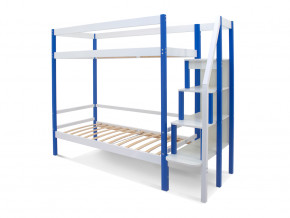 Двухъярусная кровать Svogen с ящиками сине-белый в Коркино - korkino.magazinmebel.ru | фото - изображение 2