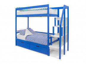 Двухъярусная кровать Svogen с ящиками синий в Коркино - korkino.magazinmebel.ru | фото - изображение 1
