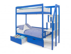 Двухъярусная кровать Svogen с ящиками синий в Коркино - korkino.magazinmebel.ru | фото - изображение 2