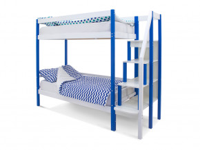 Двухъярусная кровать Svogen сине-белый в Коркино - korkino.magazinmebel.ru | фото