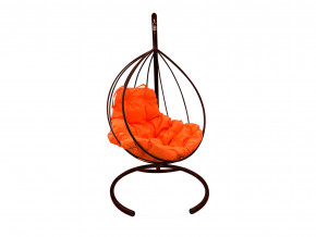 Кокон Капля без ротанга оранжевая подушка в Коркино - korkino.magazinmebel.ru | фото