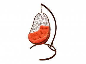 Кокон Овал с ротангом оранжевая подушка в Коркино - korkino.magazinmebel.ru | фото - изображение 1