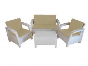 Комплект уличной мебели Yalta Premium Terrace Set белый в Коркино - korkino.magazinmebel.ru | фото