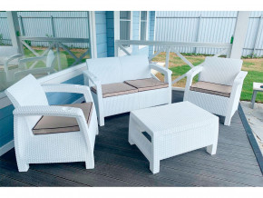 Комплект уличной мебели Yalta Terrace Set белый в Коркино - korkino.magazinmebel.ru | фото