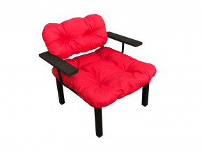 Кресло Дачное красная подушка в Коркино - korkino.magazinmebel.ru | фото - изображение 1