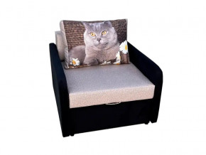 Кресло кровать Канзасик с подлокотниками кот с ромашками-2 в Коркино - korkino.magazinmebel.ru | фото