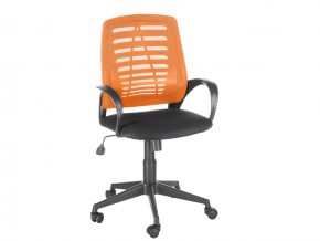 Кресло оператора Ирис стандарт оранжевый/черный в Коркино - korkino.magazinmebel.ru | фото