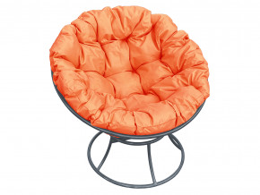 Кресло Папасан без ротанга оранжевая подушка в Коркино - korkino.magazinmebel.ru | фото