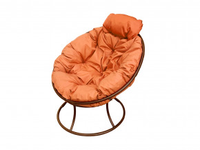 Кресло Папасан мини без ротанга оранжевая подушка в Коркино - korkino.magazinmebel.ru | фото