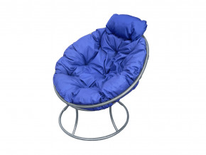 Кресло Папасан мини без ротанга синяя подушка в Коркино - korkino.magazinmebel.ru | фото - изображение 1