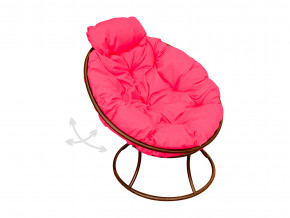 Кресло Папасан мини пружинка без ротанга розовая подушка в Коркино - korkino.magazinmebel.ru | фото - изображение 1