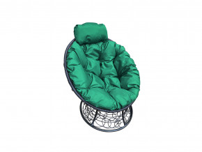 Кресло Папасан мини с ротангом зелёная подушка в Коркино - korkino.magazinmebel.ru | фото