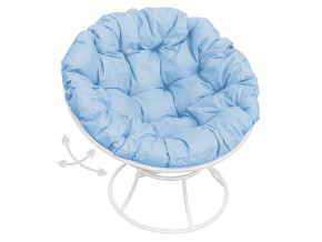Кресло Папасан пружинка без ротанга голубая подушка в Коркино - korkino.magazinmebel.ru | фото