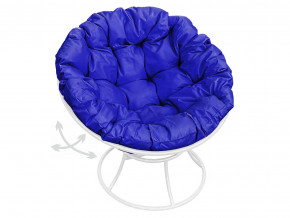 Кресло Папасан пружинка без ротанга синяя подушка в Коркино - korkino.magazinmebel.ru | фото