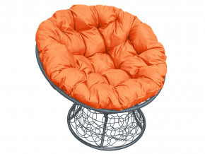 Кресло Папасан с ротангом оранжевая подушка в Коркино - korkino.magazinmebel.ru | фото