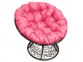 Кресло Папасан с ротангом розовая подушка в Коркино - korkino.magazinmebel.ru | фото - изображение 1