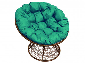 Кресло Папасан с ротангом зелёная подушка в Коркино - korkino.magazinmebel.ru | фото - изображение 1
