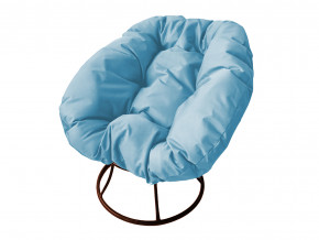 Кресло Пончик без ротанга голубая подушка в Коркино - korkino.magazinmebel.ru | фото