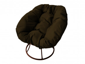 Кресло Пончик без ротанга коричневая подушка в Коркино - korkino.magazinmebel.ru | фото - изображение 1