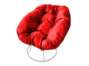 Кресло Пончик без ротанга красная подушка в Коркино - korkino.magazinmebel.ru | фото - изображение 1