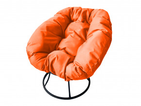 Кресло Пончик без ротанга оранжевая подушка в Коркино - korkino.magazinmebel.ru | фото
