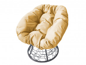 Кресло Пончик с ротангом бежевая подушка в Коркино - korkino.magazinmebel.ru | фото