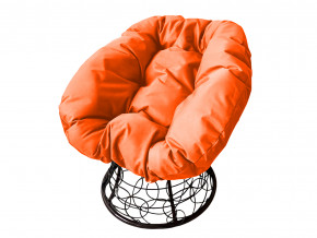 Кресло Пончик с ротангом оранжевая подушка в Коркино - korkino.magazinmebel.ru | фото - изображение 1