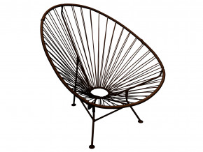 Кресло Ракушка с ротангом коричневый в Коркино - korkino.magazinmebel.ru | фото