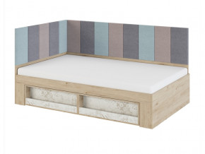 Кровать 1,2 с мягким элементом 1,2 и 2,0 Мод.2.3 в Коркино - korkino.magazinmebel.ru | фото