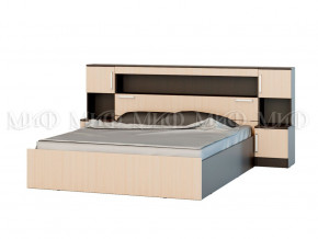 Кровать 1,6м с надстройкой с тумбами в Коркино - korkino.magazinmebel.ru | фото
