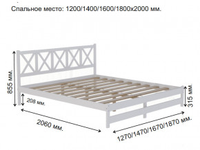 Кровать 2-х спальная Аист-8 Классика белый 1800х2000 мм в Коркино - korkino.magazinmebel.ru | фото - изображение 2