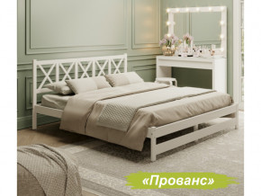 Кровать 2-х спальная Аист-8 Прованс белый с карнизом 1200х2000 мм в Коркино - korkino.magazinmebel.ru | фото