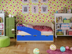 Кровать Бабочки 1600 Синий в Коркино - korkino.magazinmebel.ru | фото