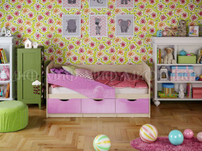 Кровать Бабочки 1600 Сиреневый металлик в Коркино - korkino.magazinmebel.ru | фото - изображение 1