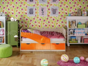 Кровать Бабочки 1800 Оранжевый металлик в Коркино - korkino.magazinmebel.ru | фото