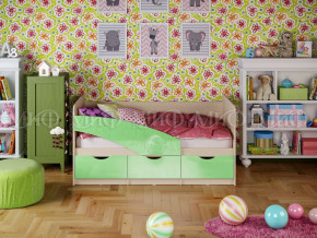 Кровать Бабочки 1800 Салатовый металлик в Коркино - korkino.magazinmebel.ru | фото - изображение 1