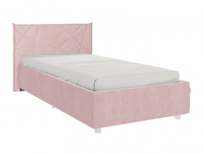 Кровать Бест 900 велюр нежно-розовый в Коркино - korkino.magazinmebel.ru | фото