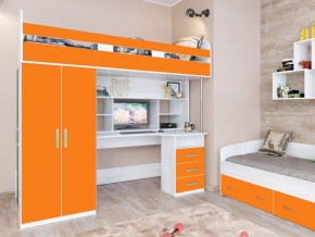 Кровать чердак Аракс винтерберг-оранжевый в Коркино - korkino.magazinmebel.ru | фото